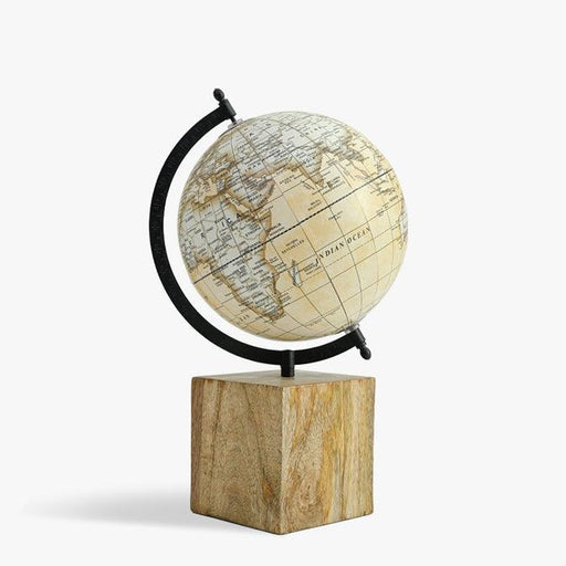 Buy Decor Objects - Vintage World Globe 3D Acrylic and Wood For Table Decor by Casa decor on IKIRU online store