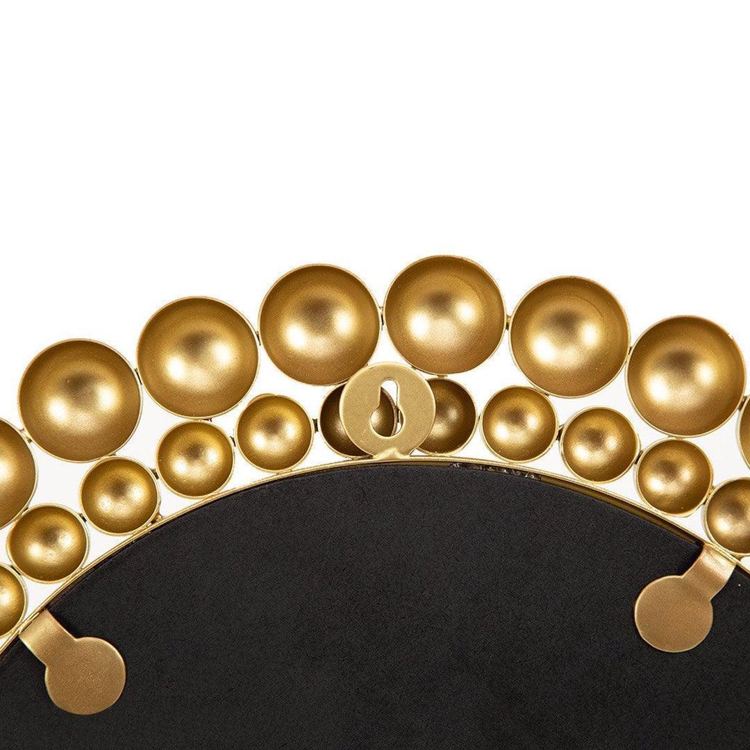 Buy Decorative Mirror - Amagya Decorative Round Mirror- Golden Beaded Design by Home4U on IKIRU online store