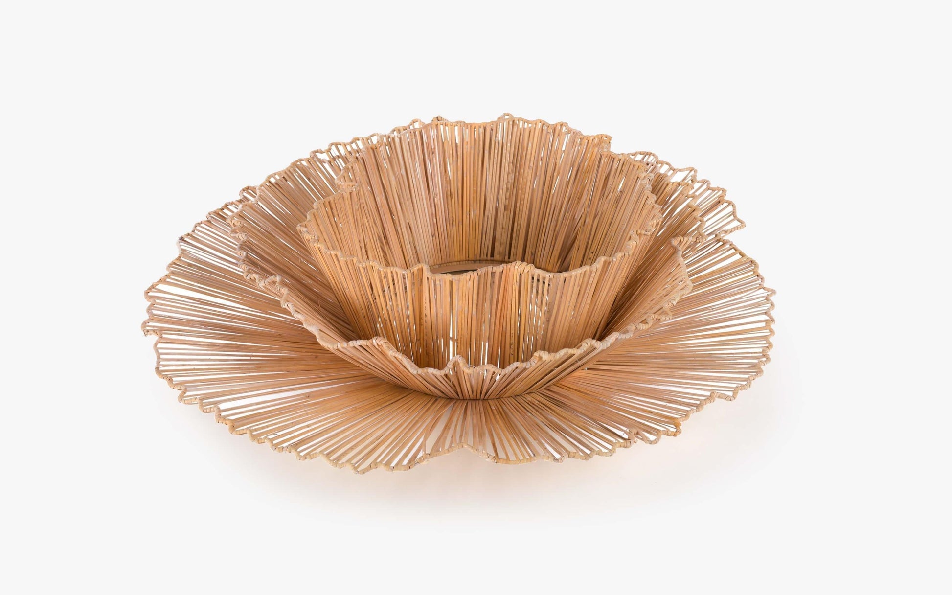 Buy Decorative Mirror - Unique Decorative Flower Shape Cane Wall Mirror For Home Decor by Orange Tree on IKIRU online store