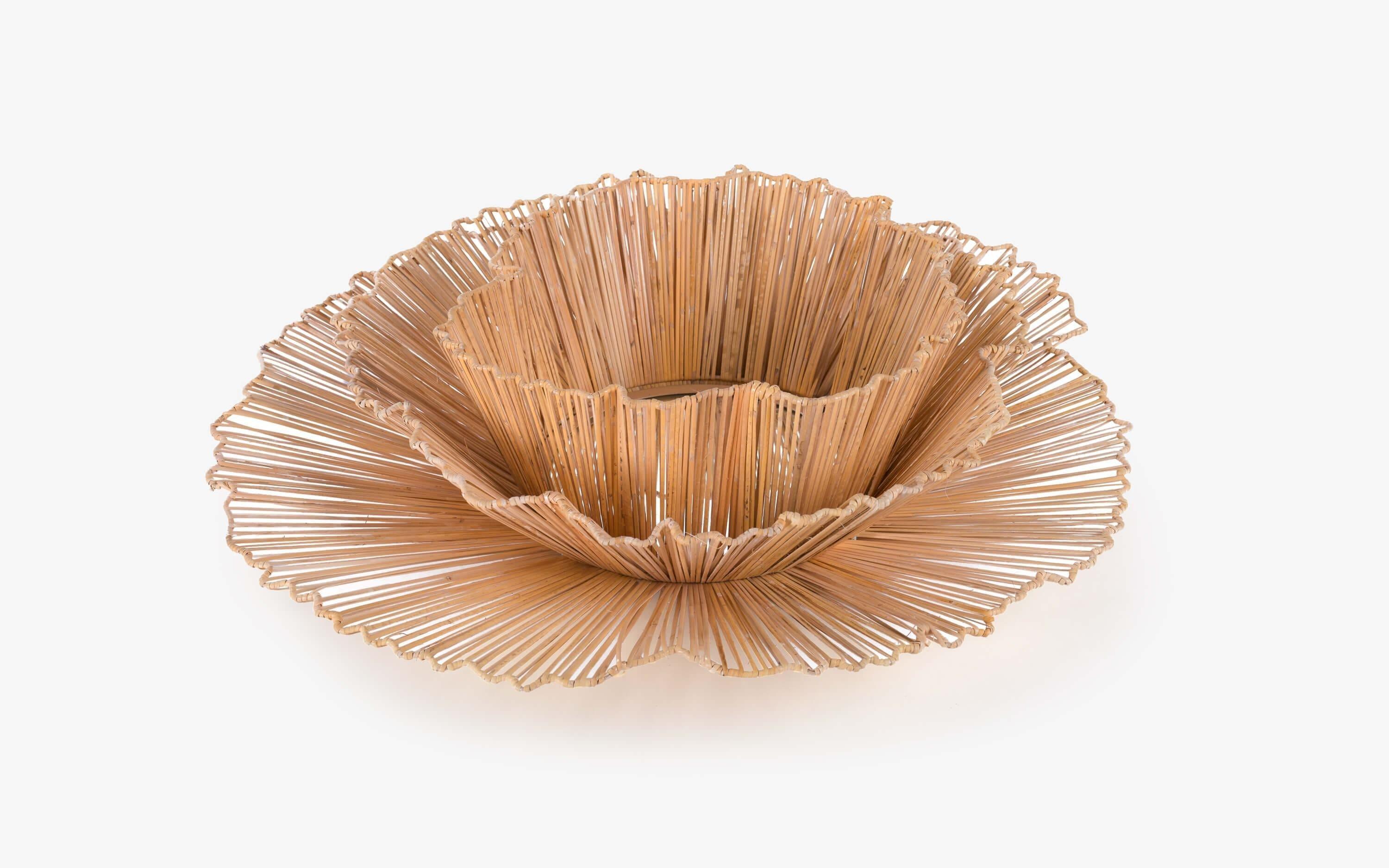 Buy Decorative Mirror - Unique Decorative Flower Shape Cane Wall Mirror For Home Decor by Orange Tree on IKIRU online store