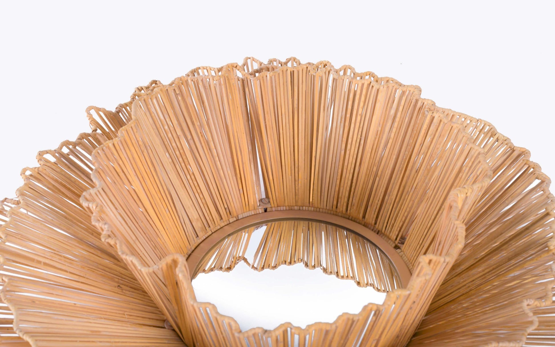 Buy Decorative Mirror - Unique Decorative Flower Shape Cane Wall Mirror For Home Decor by Orange Tree on IKIRU online store