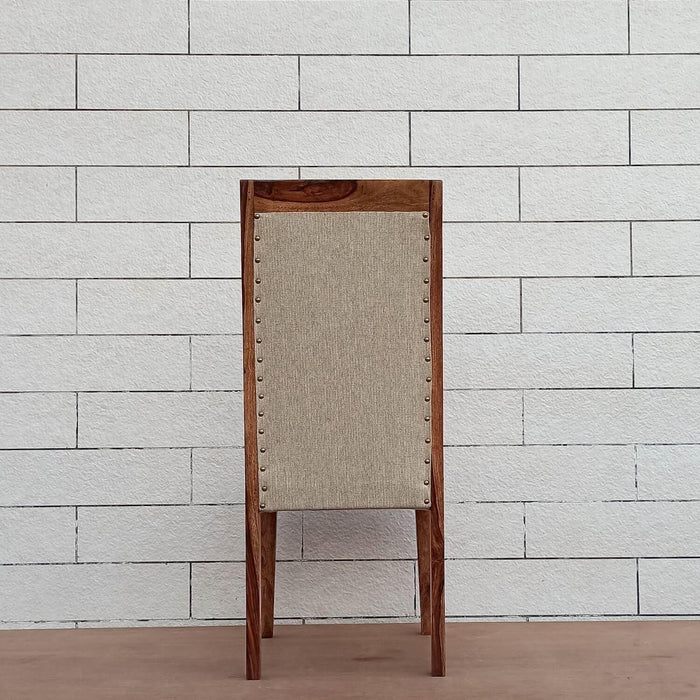Buy Dining Chair - Brown & White Wooden Dining Chair With Cushion | Dining Room Furniture by The home dekor on IKIRU online store