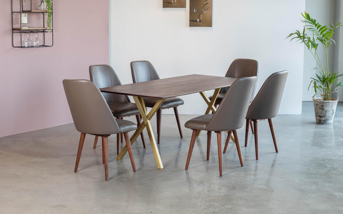 Buy Dining Furniture Set - Mazi Dining Table With 6 Chairs by Orange Tree on IKIRU online store