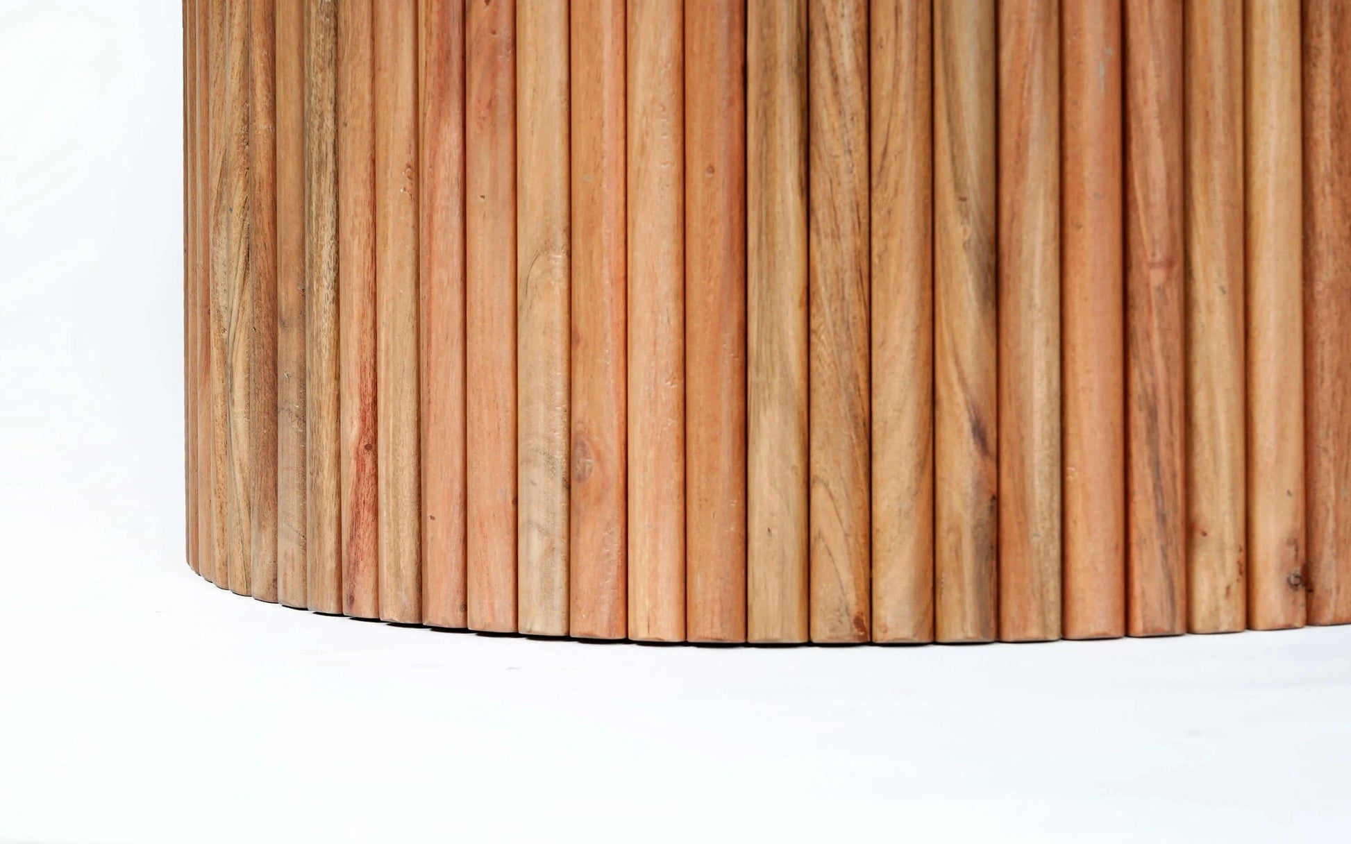 Buy Dining Table - Kotaro Marble Top & Wooden Base 4 Seater Round Dining Table For Dining Room And Home by Orange Tree on IKIRU online store