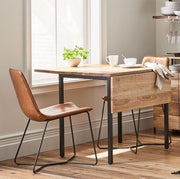 Buy Dining Table - Wood & Metal Expandable Dining Table | Extension Table For Home by The home dekor on IKIRU online store