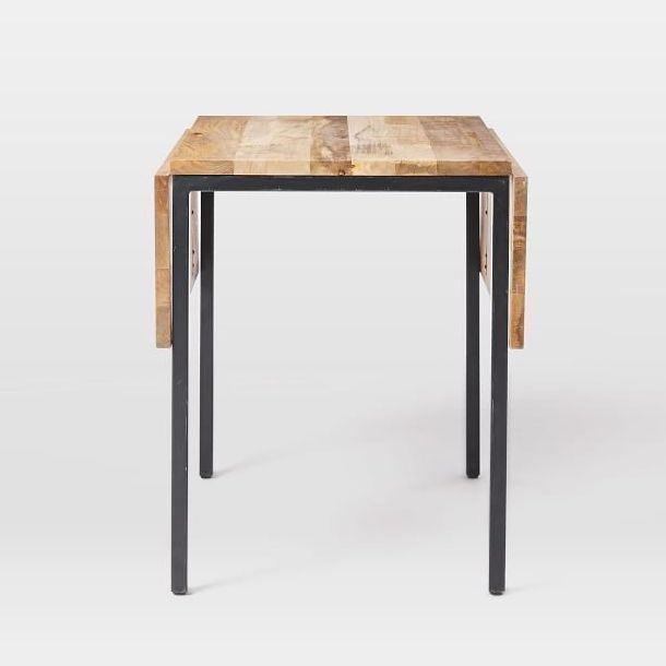 Buy Dining Table - Wood & Metal Expandable Dining Table | Extension Table For Home by The home dekor on IKIRU online store