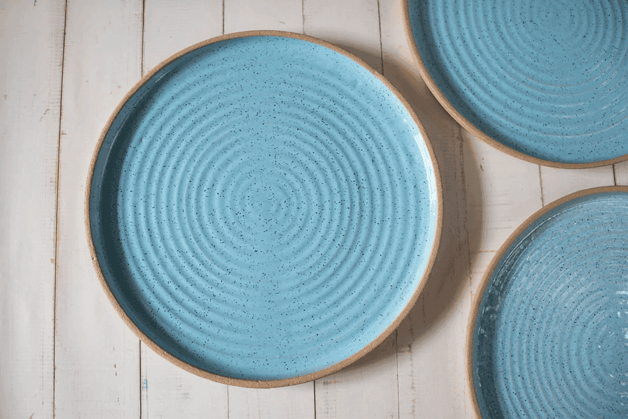 Buy Dinner Plates - Malé Blue Round Dinner Plate Stoneware Finish For Home & Table Decoration | Gifting Plate by The Table Fable on IKIRU online store