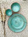 Buy Dinner Set - Minimal Winter Turquoise Bowl & Plate Set Of 4 For Home & Serving | Gifting Crockery Pack by Earthware on IKIRU online store