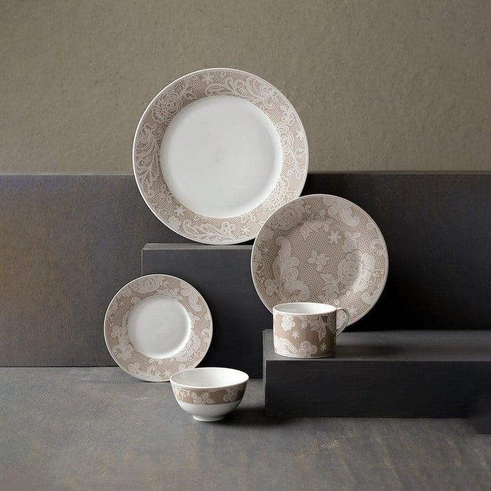 Buy Dinner Set - Modern Printed Dinner Set Of 24 Pcs | Multicolor Set of Plates, Bowls, Cup and Saucer by Home4U on IKIRU online store