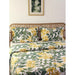 Buy Dohar - Floral Printed Cotton Dohar Blanket, Green & Yellow by House this on IKIRU online store