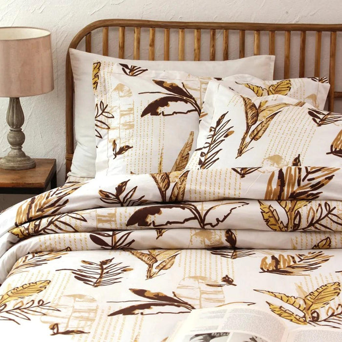 Buy Dohar - Leaf Printed Cotton Dohar Blanket by House this on IKIRU online store