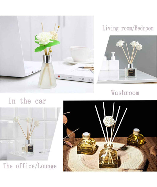 Buy Dried Flowers & Fragrance - Natural Ceramic Rattan Reed Sticks For Aroma Oil Diffuser Pack of 100 Sticks by Purezento on IKIRU online store