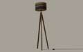 Buy Floor Lamp - Aesthetic Hand Crafted Wooden Floor Lamp Light For Home And Party Decor by Orange Tree on IKIRU online store