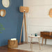 Buy Floor Lamp - Aphro Cane & Wooden Floor Lamp by Orange Tree on IKIRU online store