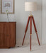 Buy Floor Lamp - Brass Wooden Standing Tripod Floor Lamp by KP Lamps Store on IKIRU online store