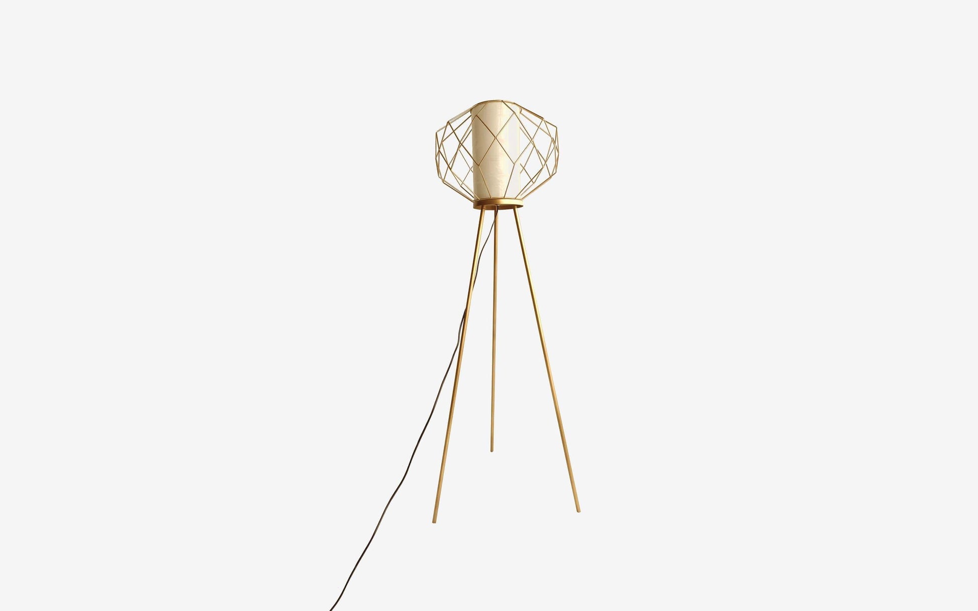 Buy Floor Lamp - Decorative Geometric Floor Lamp | Iron Standing Light On Tripod Base For Home Decor by Orange Tree on IKIRU online store