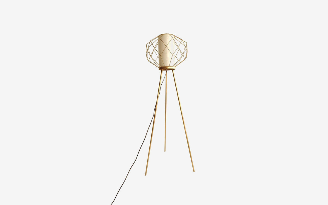 Buy Floor Lamp - Decorative Geometric Floor Lamp | Iron Standing Light On Tripod Base For Home Decor by Orange Tree on IKIRU online store