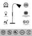 Buy Floor Lamp - Decorative Golden Floor Lamp | Cylindrical Standing Light on Tripod Base For Home by Orange Tree on IKIRU online store