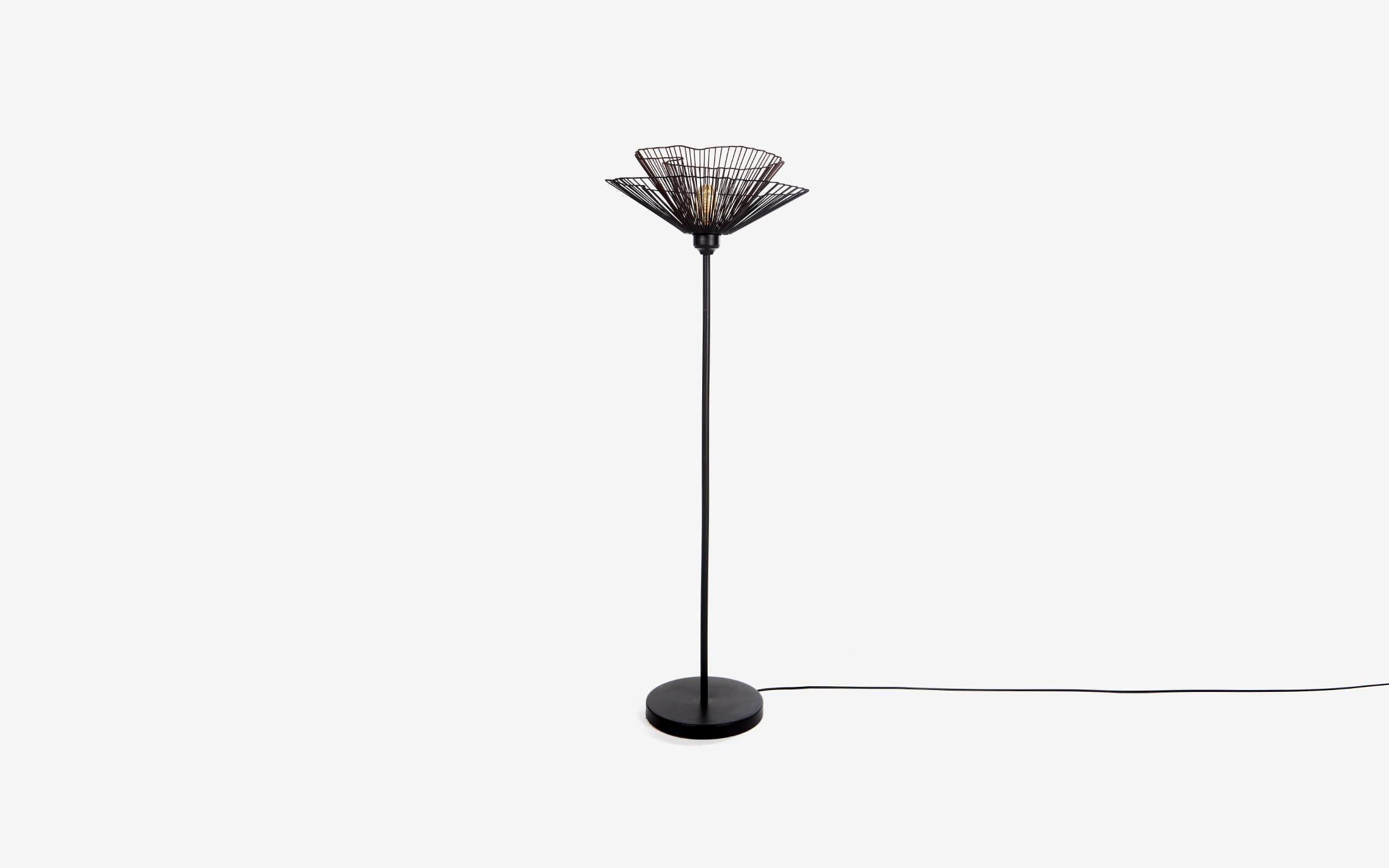 Buy Floor Lamp - Decorative Metal Floor Lamp | Black Finish Single Standing Light For Living Room Or Bedroom by Orange Tree on IKIRU online store