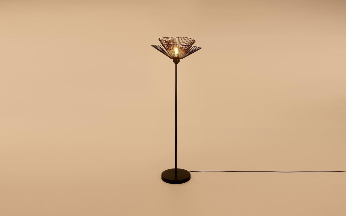 Buy Floor Lamp - Decorative Metal Floor Lamp | Black Finish Single Standing Light For Living Room Or Bedroom by Orange Tree on IKIRU online store