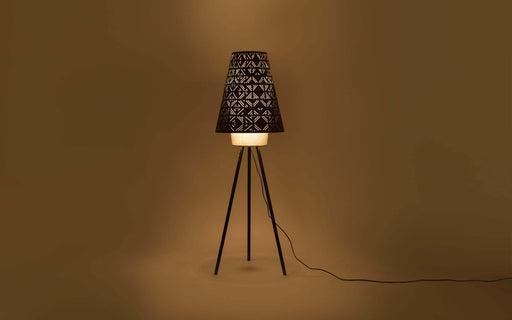 Buy Floor Lamp - Killa Elegant Black Finish Floor Lamp | Standing Light On Tripod Base For Home Decor by Orange Tree on IKIRU online store