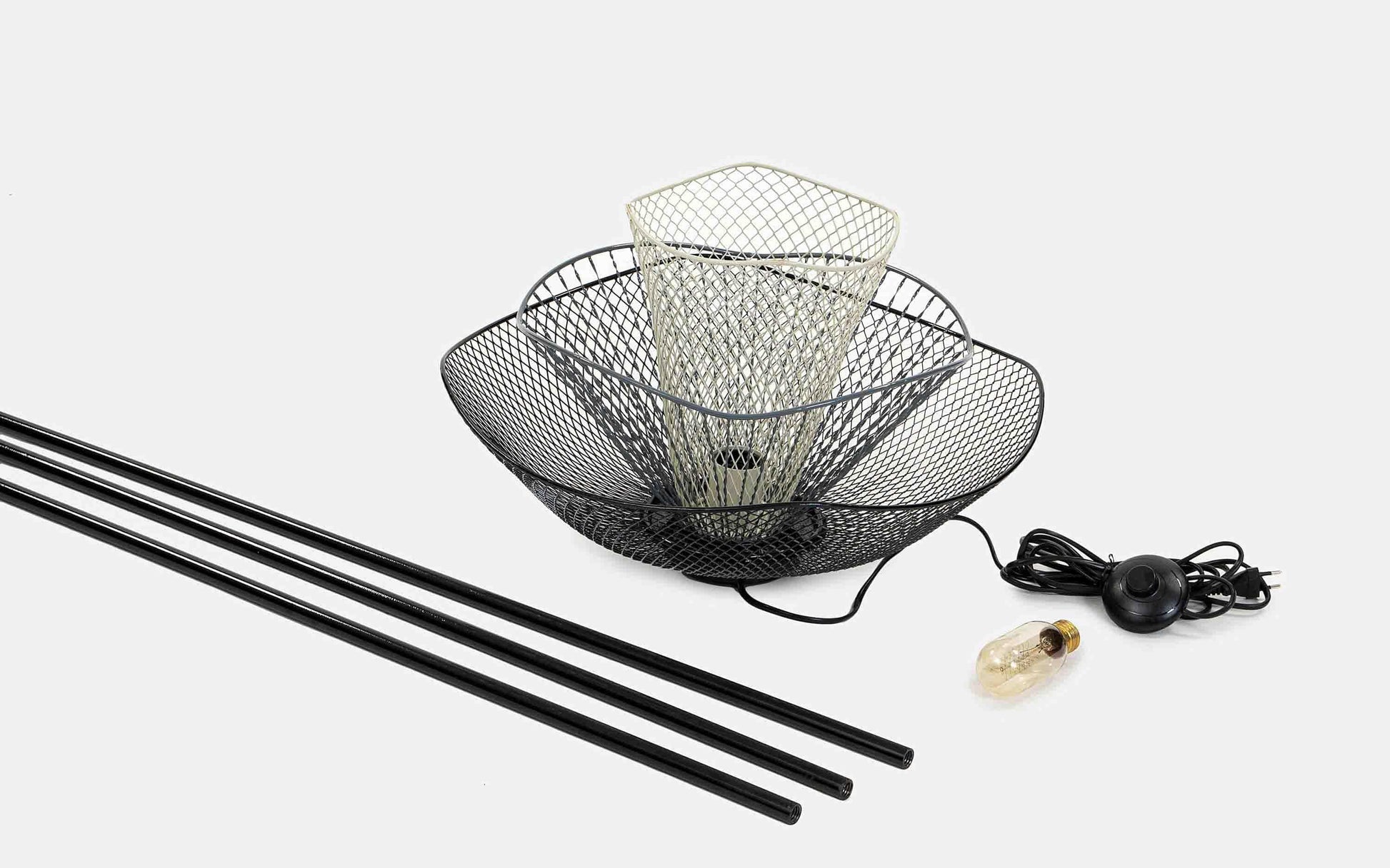 Buy Floor Lamp - Mallawi Metallic Black Mild Steel Floor Lamp Light For Living Room And Bedroom by Orange Tree on IKIRU online store