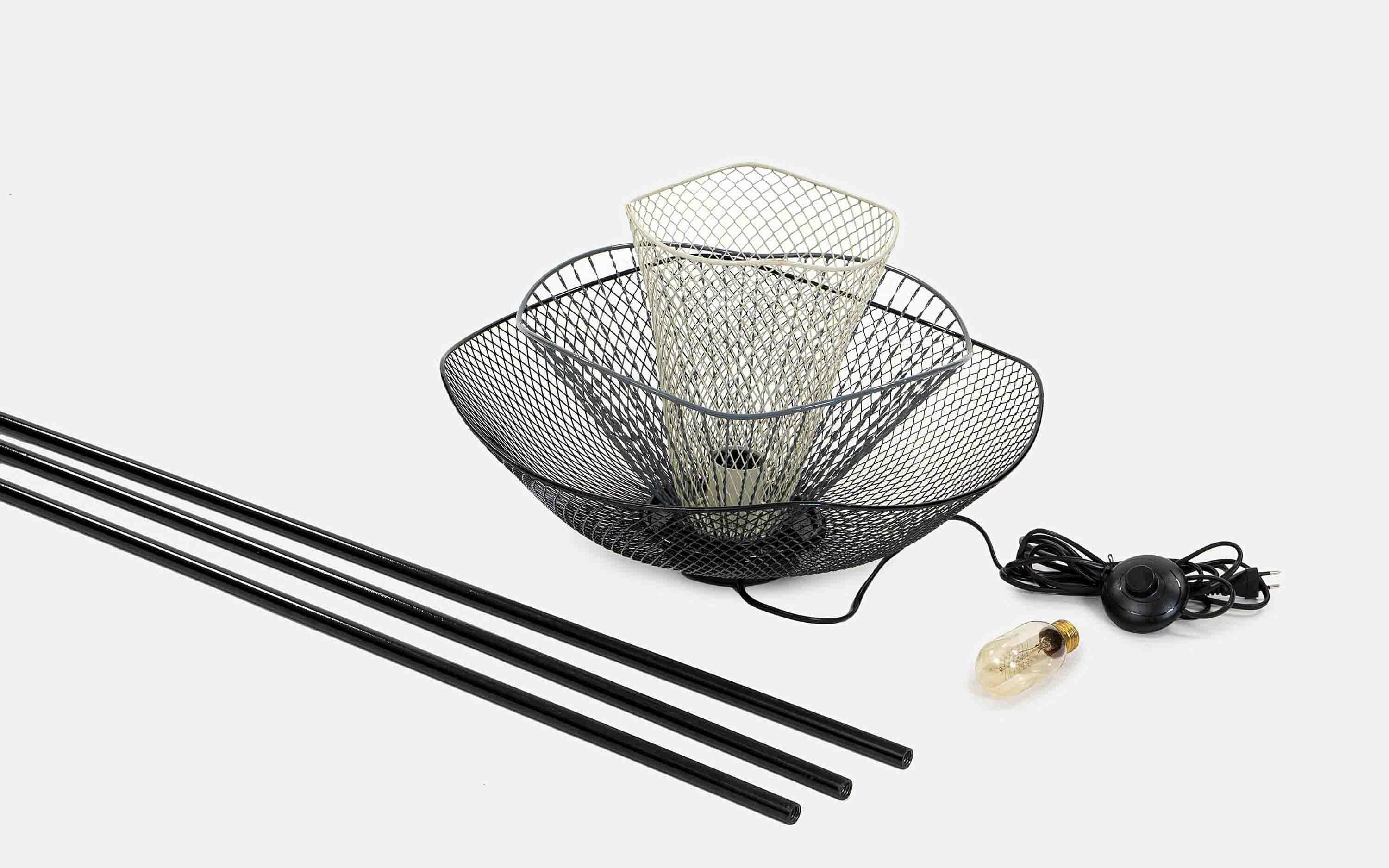 Buy Floor Lamp - Mallawi Metallic Black Mild Steel Floor Lamp Light For Living Room And Bedroom by Orange Tree on IKIRU online store