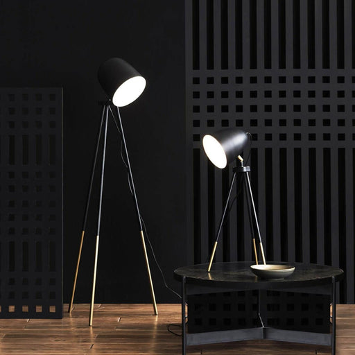 Buy Floor Lamp - Modern Black Metallic Floor Lamp Light Tripod Base For Home & Party Decor by Orange Tree on IKIRU online store