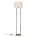 Buy Floor Lamp - Modern Standing Floor Lamp With Off White Lampshade, Gold by KP Lamps Store on IKIRU online store