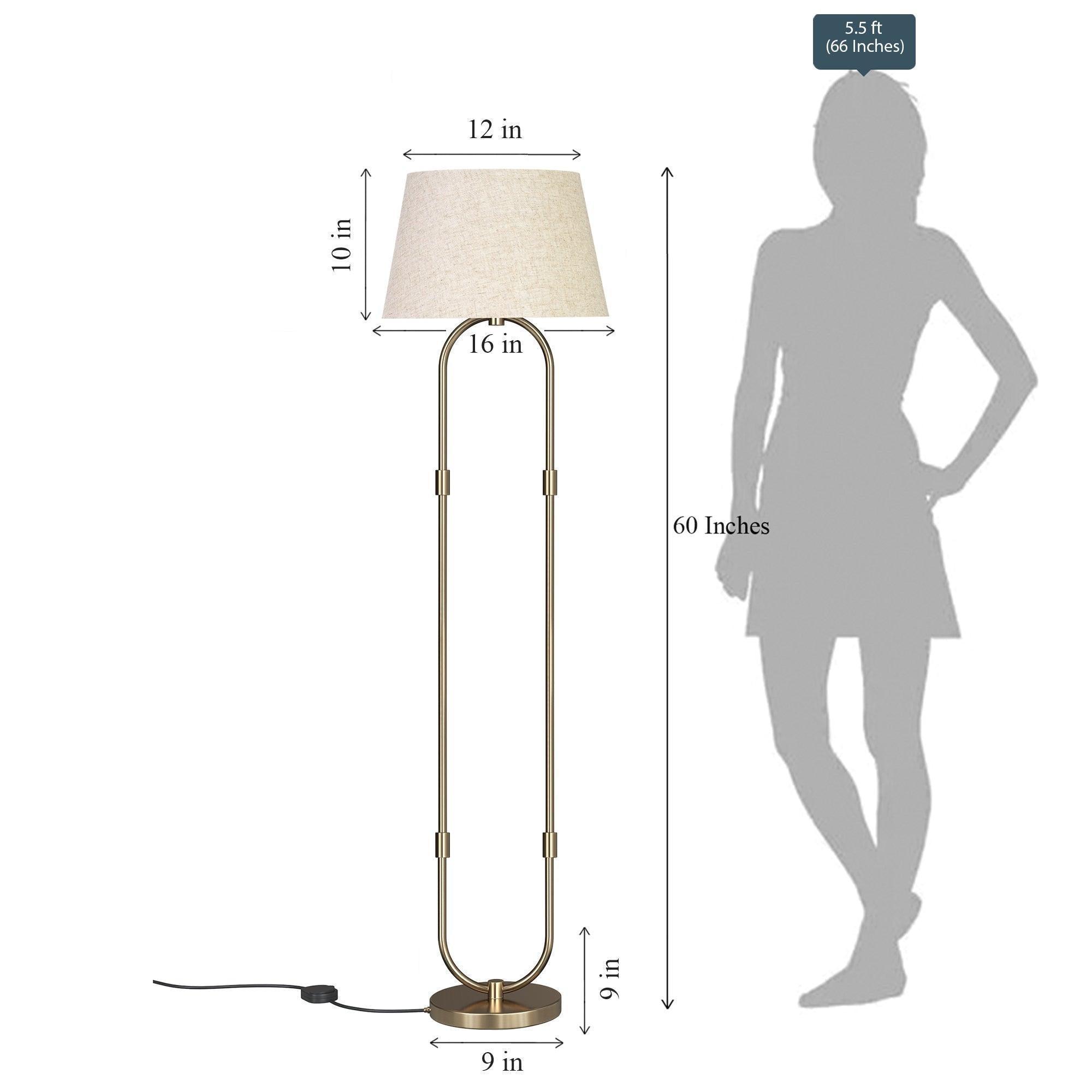 Buy Floor Lamp - Modern Standing Floor Lampshade Gold | Aluminum Standing Lamp by KP Lamps Store on IKIRU online store
