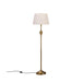 Buy Floor Lamp - Royal Brass Antique Floor Lamp - Standing Lamp 5 Ft Height with 16 Inches Lamp Shade - Off White by KP Lamps Store on IKIRU online store