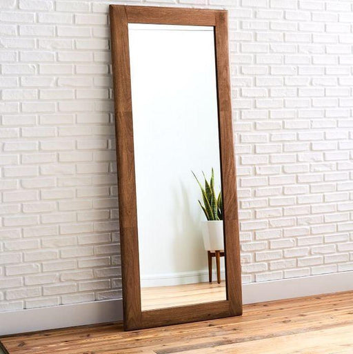 Buy Floor Mirror - Full Length Rectangular Floor Mirror | Wooden Frame Standing Mirror For Home by The home dekor on IKIRU online store