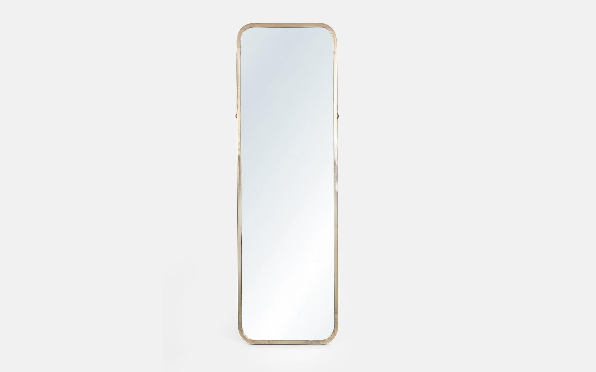 Buy Floor Mirror - Golden Metal Framed Full Length Rectangular Floor Mirror | Standing Mirror For Home by Orange Tree on IKIRU online store