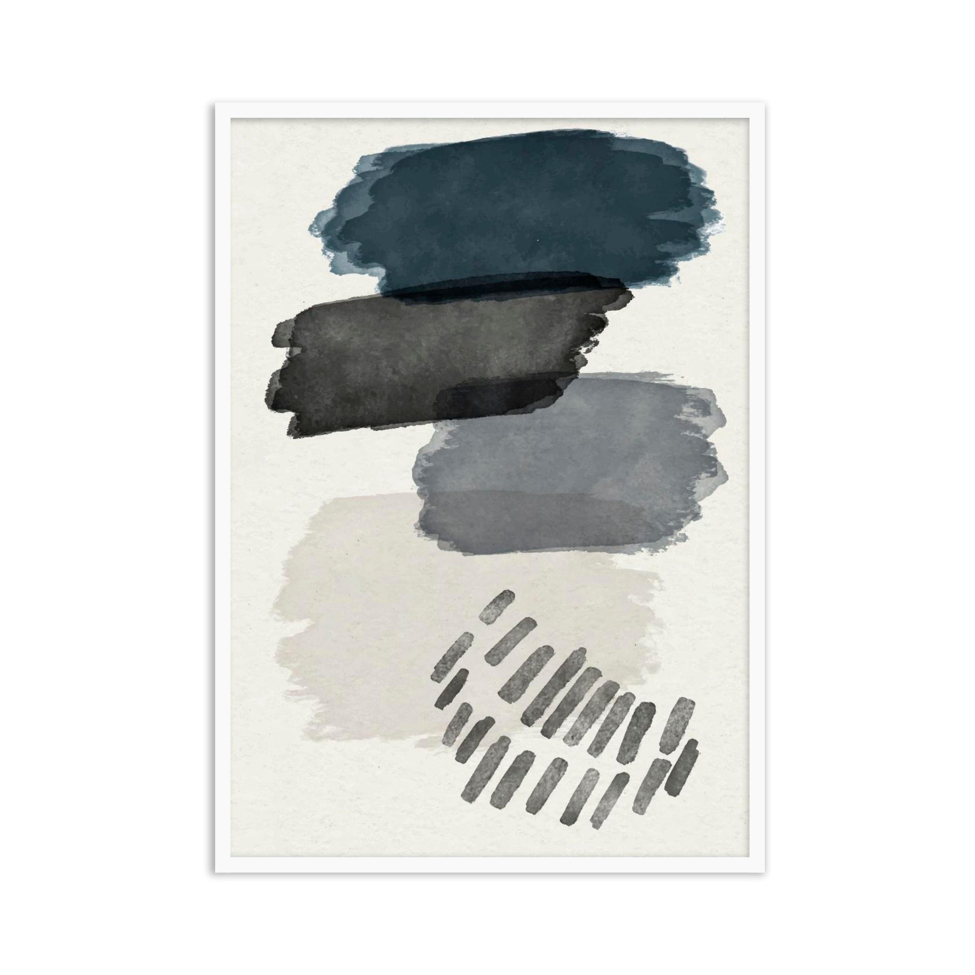 Buy Frames - Abstract Painting Framed Wall Art For Living Room Bedroom and Home Decor-Dull Strokes 1 by The Atrang on IKIRU online store