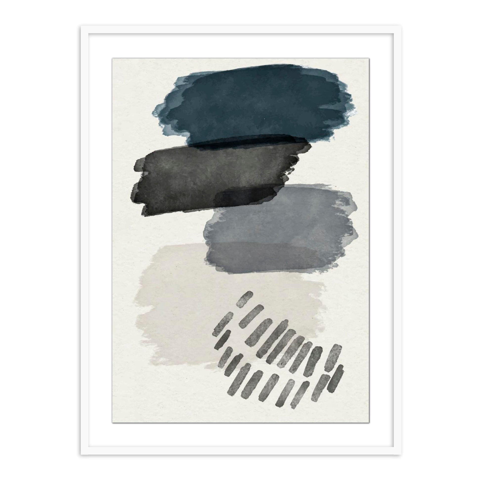 Buy Frames - Abstract Painting Framed Wall Art For Living Room Bedroom and Home Decor-Dull Strokes 1 by The Atrang on IKIRU online store