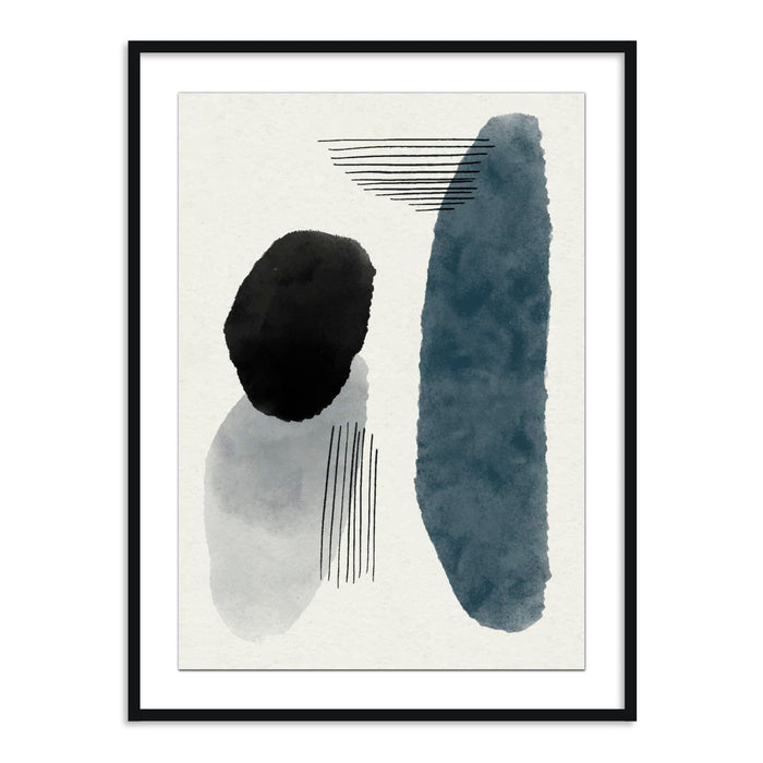 Buy Frames - Abstract Painting Framed Wall Art For Living Room Bedroom and Home Decor-Dull Strokes 3 by The Atrang on IKIRU online store