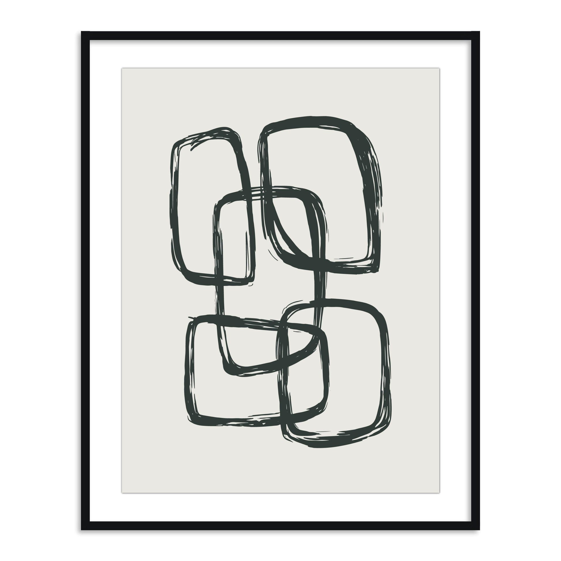 Buy Frames - Abstract Painting Framed Wall Art for Living Room Bedroom and Home Decor - Onyx 2 by The Atrang on IKIRU online store