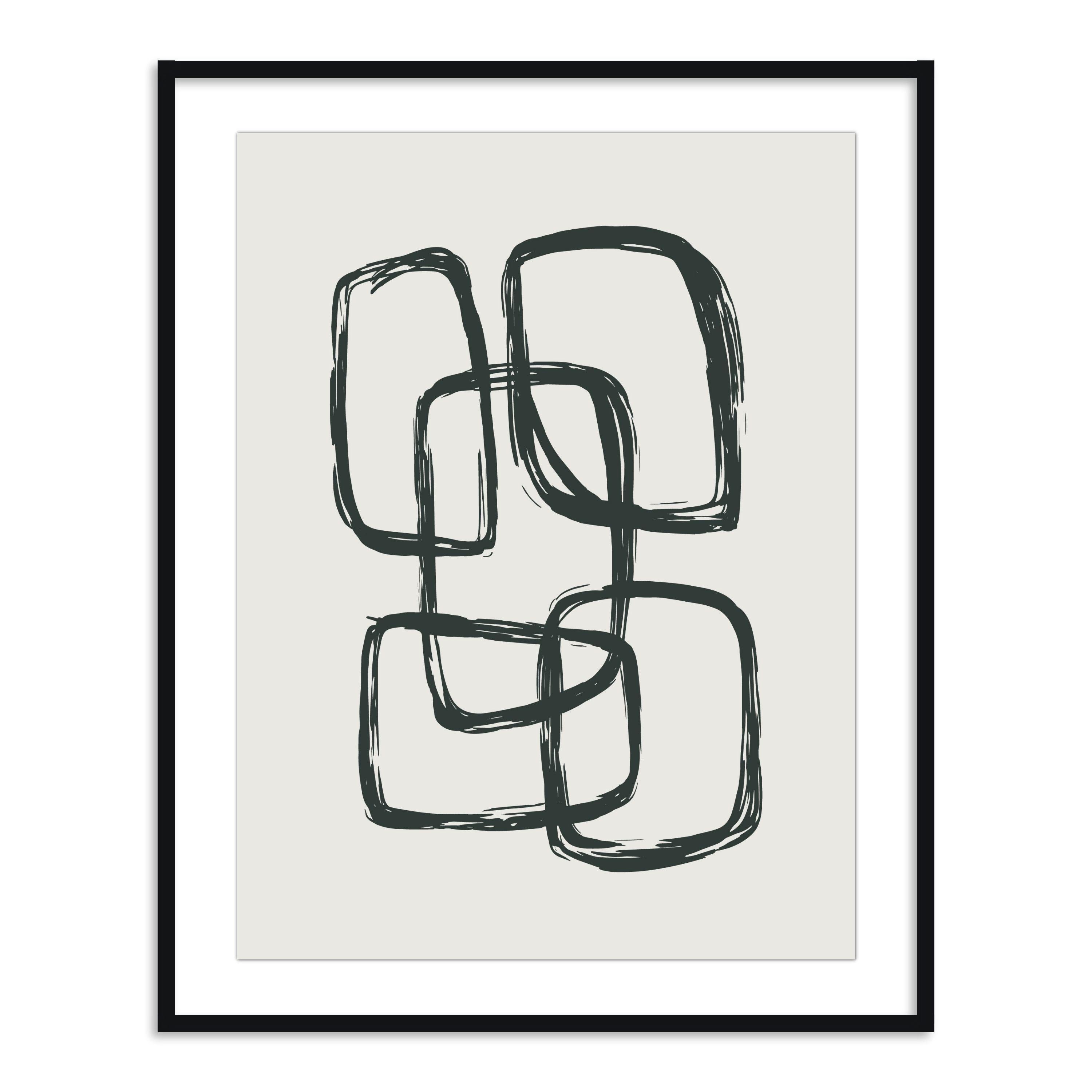 Buy Frames - Abstract Painting Framed Wall Art for Living Room Bedroom and Home Decor - Onyx 2 by The Atrang on IKIRU online store