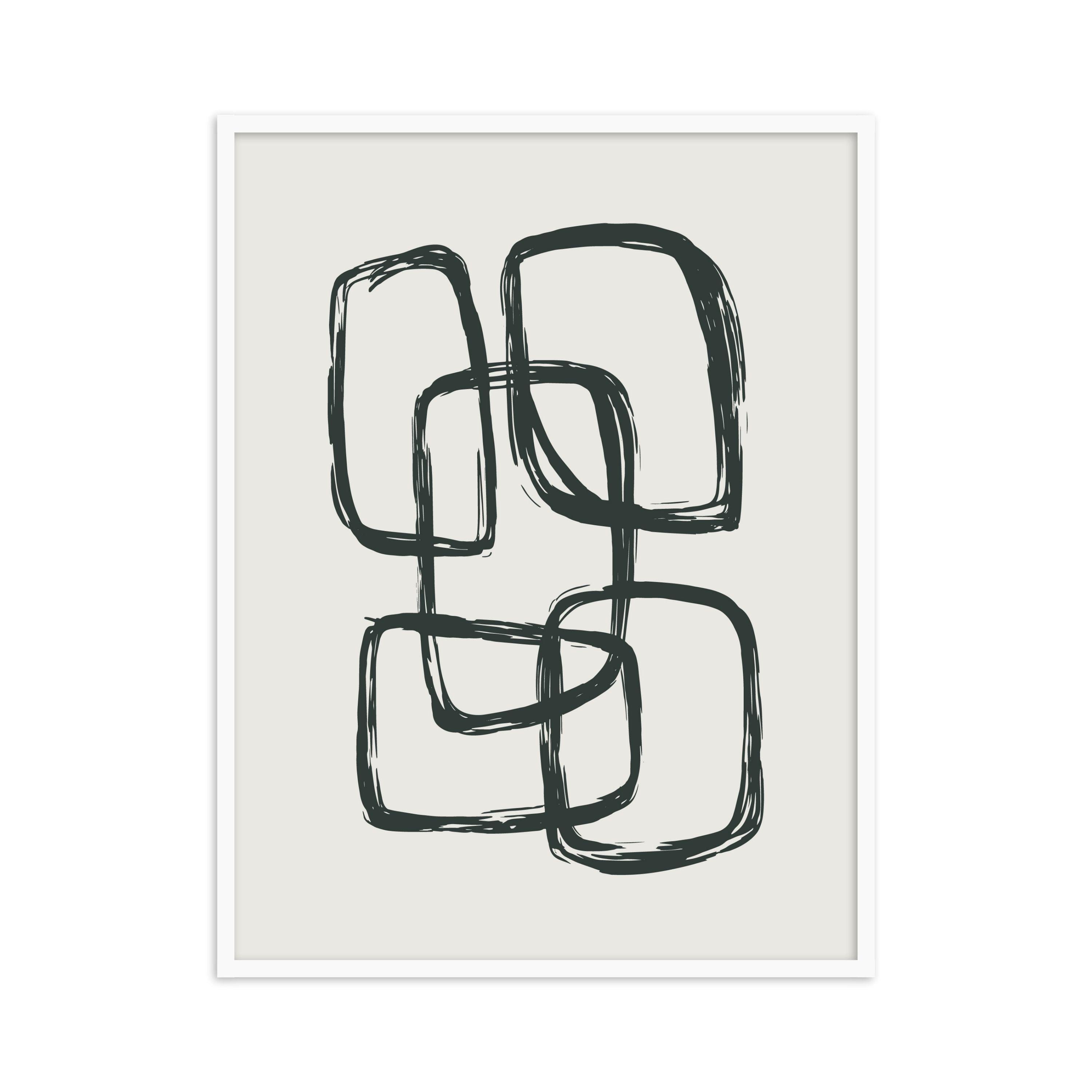 Buy Frames - Abstract Painting Framed Wall Art for Living Room Bedroom and Home Decor - Onyx 2 by The Atrang on IKIRU online store