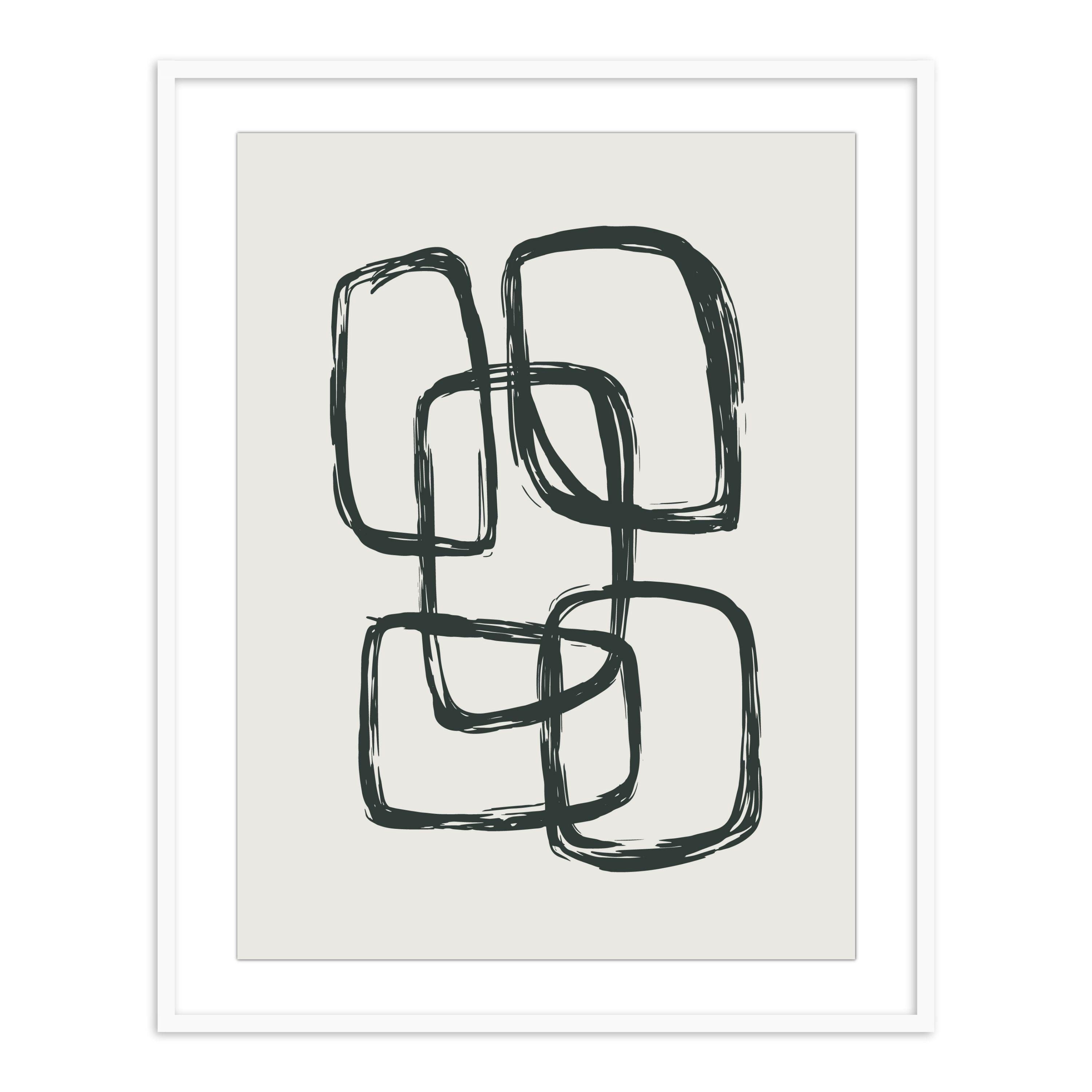 Buy Frames - Abstract Painting Framed Wall Art for Living Room Bedroom and Home Decor - Onyx 2 by The Atrang on IKIRU online store