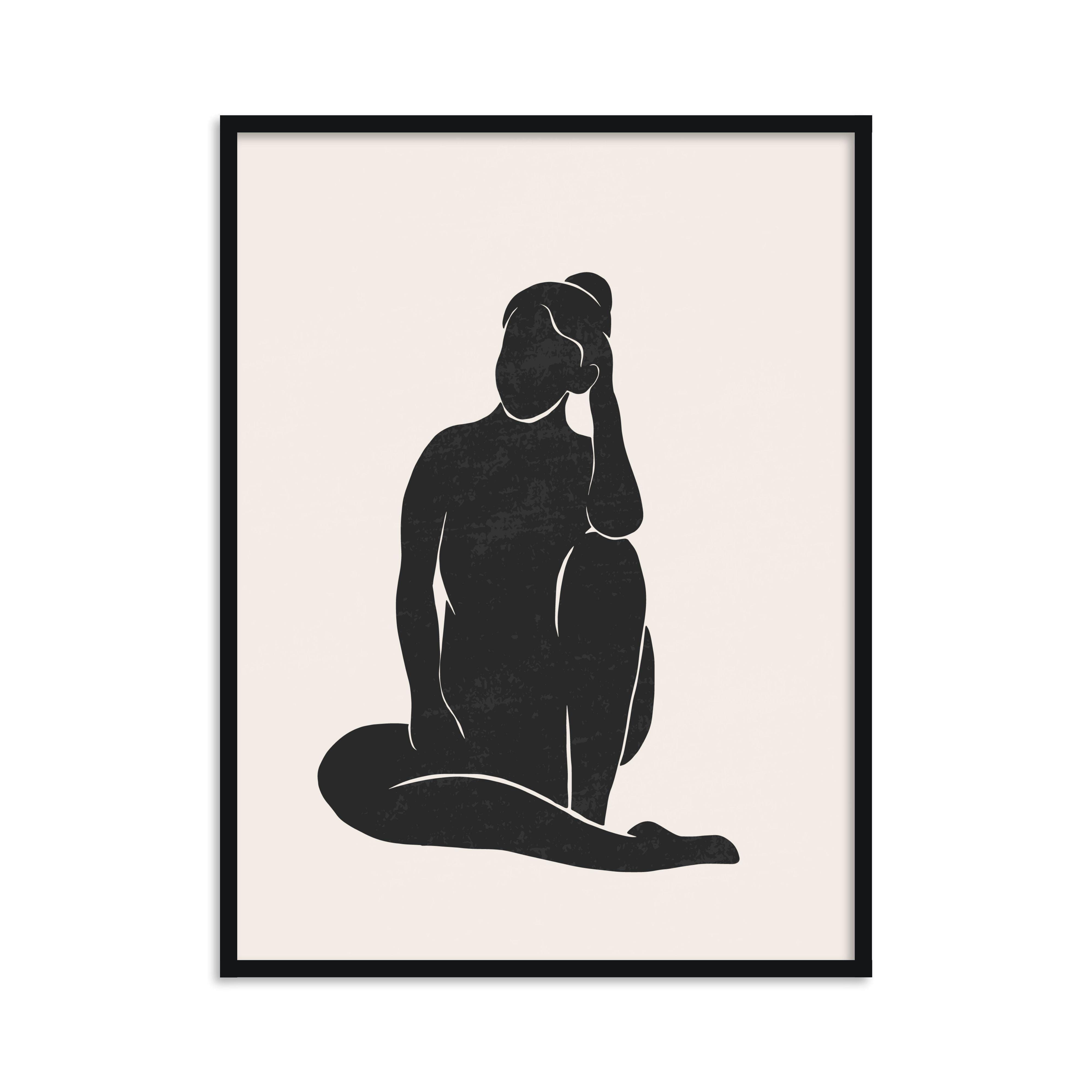 Buy Frames - Abstract Painting Framed Wall Art For Living Room Bedroom and Home Decor-Surmise I by The Atrang on IKIRU online store