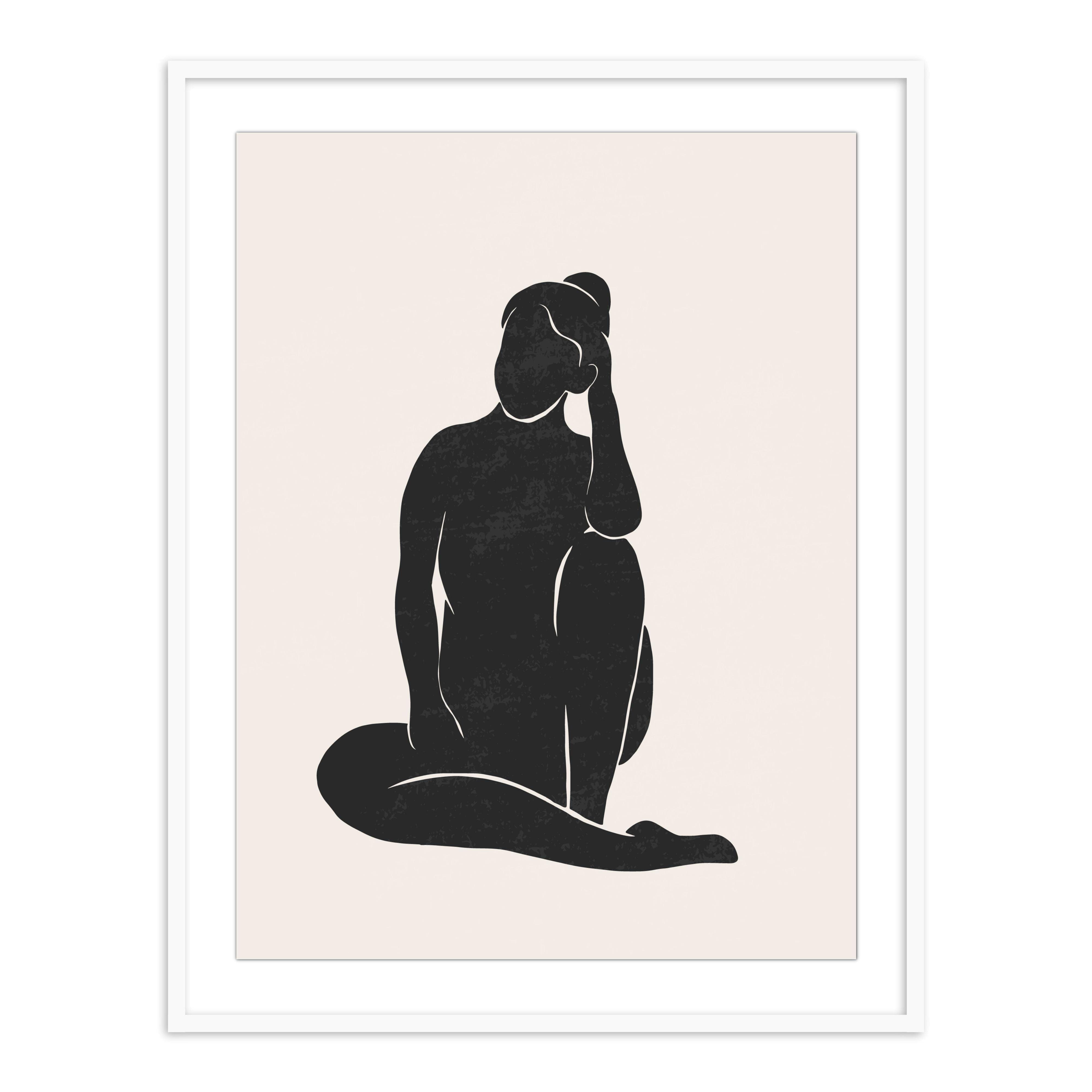 Buy Frames - Abstract Painting Framed Wall Art For Living Room Bedroom and Home Decor-Surmise I by The Atrang on IKIRU online store