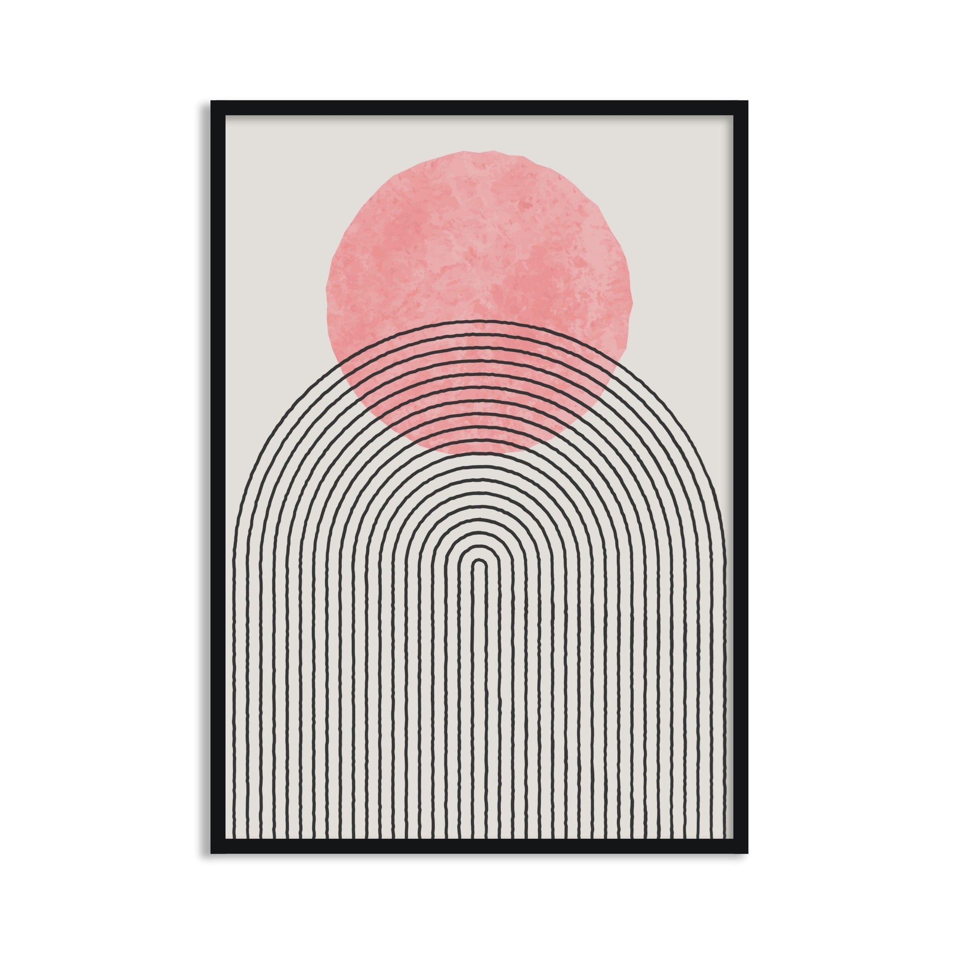 Buy Frames - Abstract Wall Art Painting Frame For Living Room Bedroom and Home Decor Geometric Semicircle by The Atrang on IKIRU online store