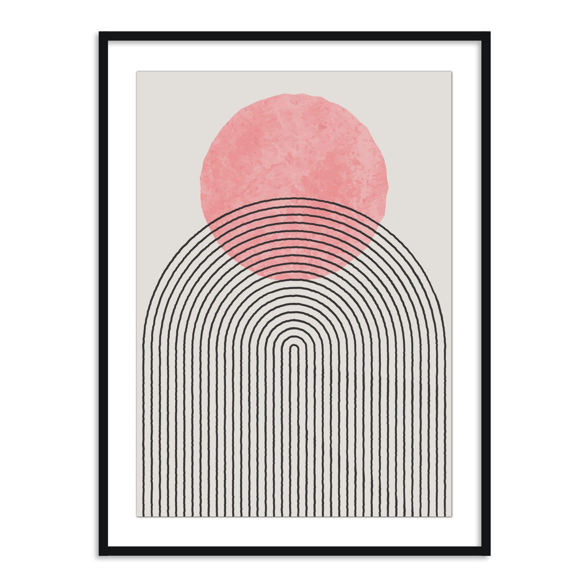 Buy Frames - Abstract Wall Art Painting Frame For Living Room Bedroom and Home Decor Geometric Semicircle by The Atrang on IKIRU online store