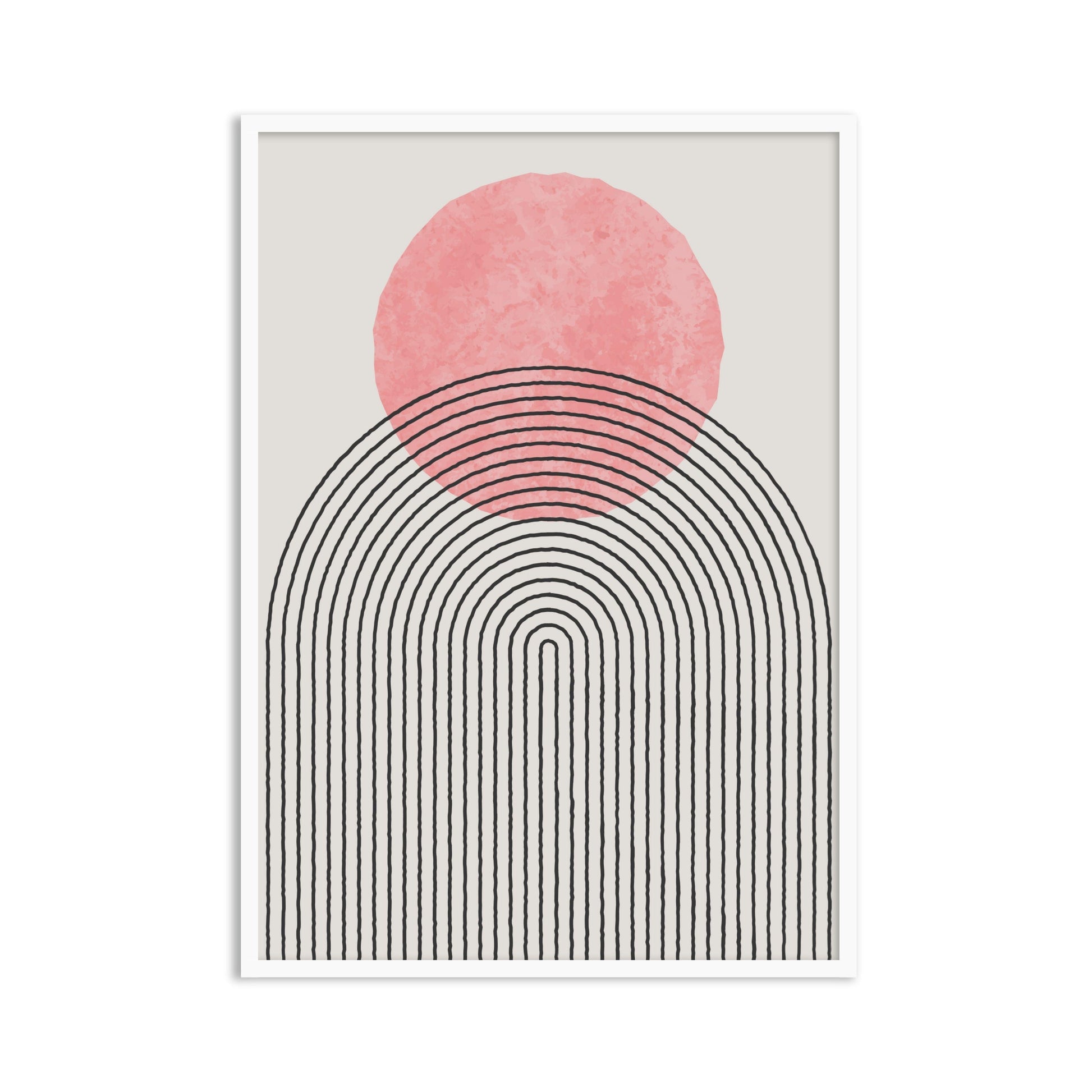 Buy Frames - Abstract Wall Art Painting Frame For Living Room Bedroom and Home Decor Geometric Semicircle by The Atrang on IKIRU online store
