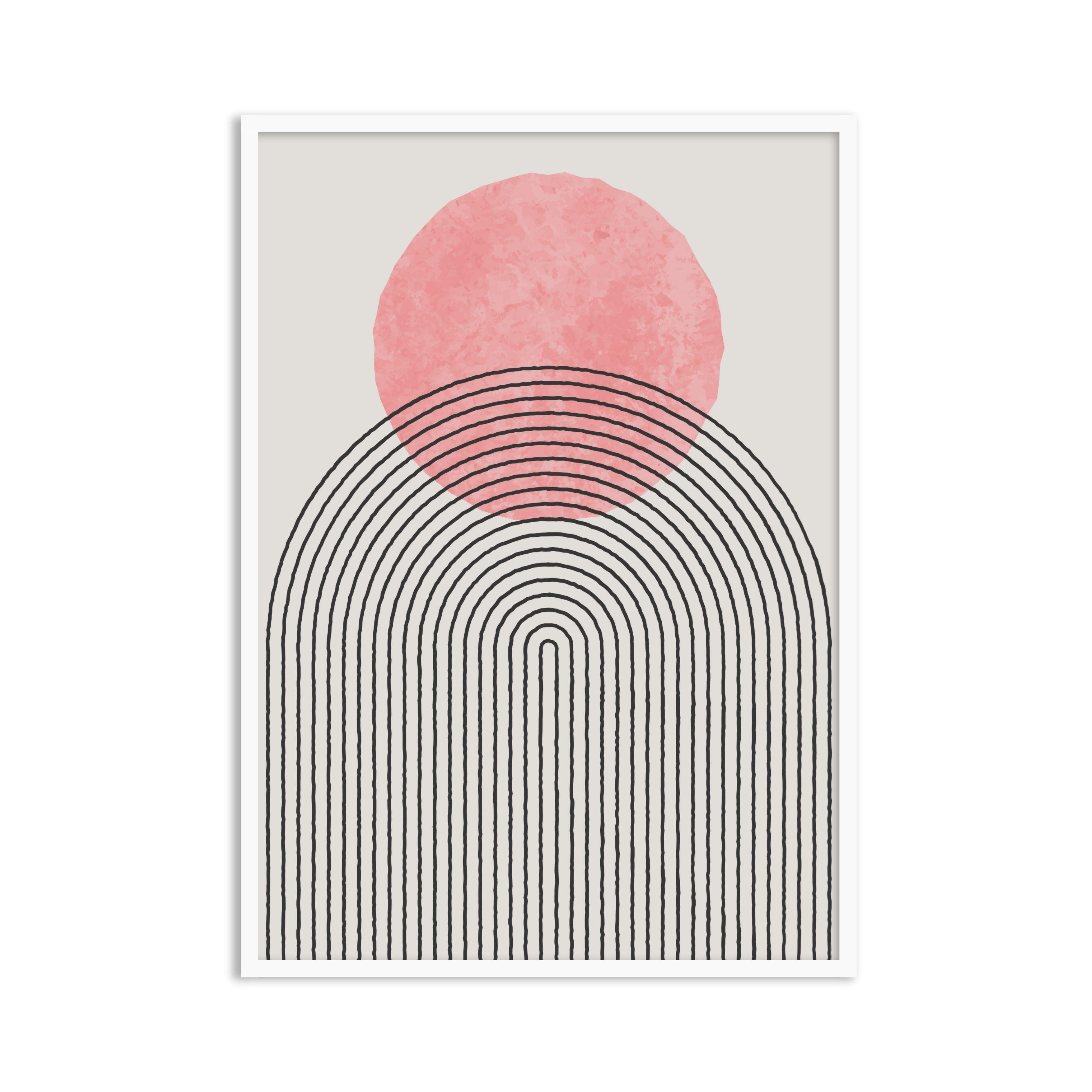Buy Frames - Abstract Wall Art Painting Frame For Living Room Bedroom and Home Decor Geometric Semicircle by The Atrang on IKIRU online store