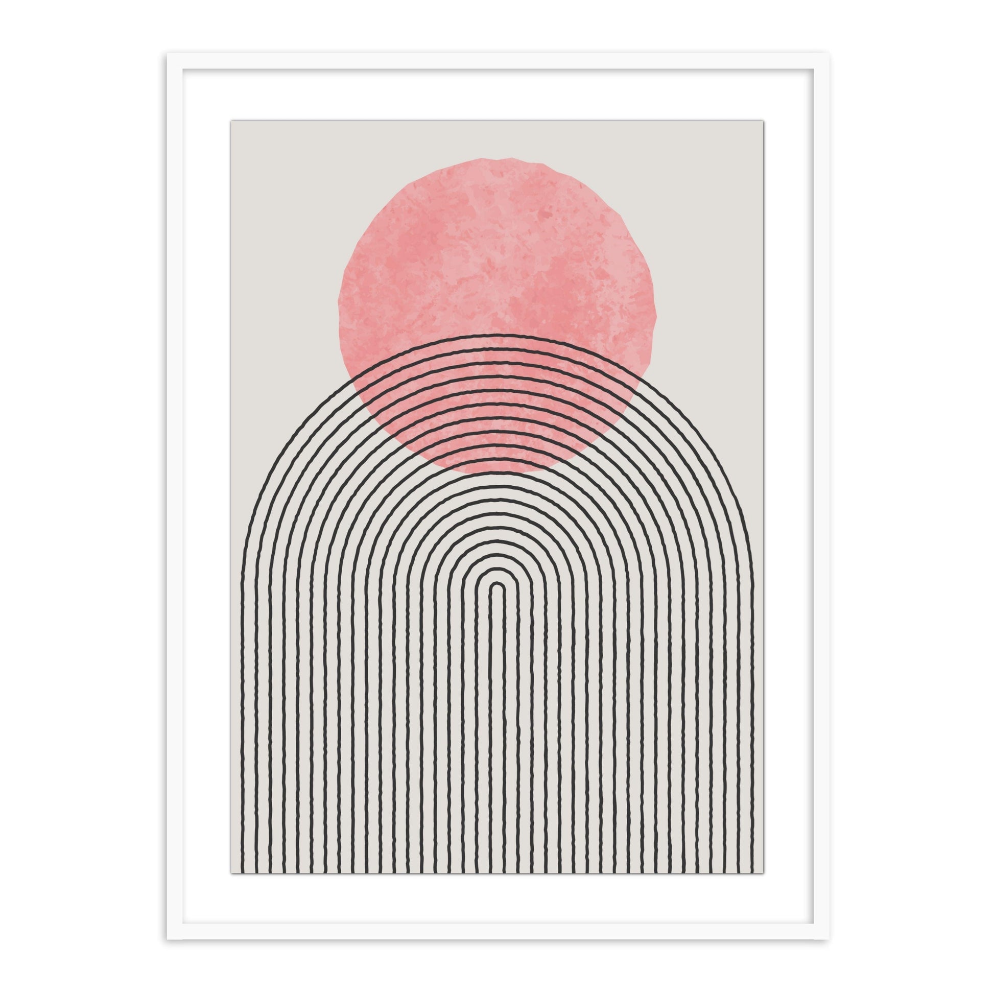 Buy Frames - Abstract Wall Art Painting Frame For Living Room Bedroom and Home Decor Geometric Semicircle by The Atrang on IKIRU online store