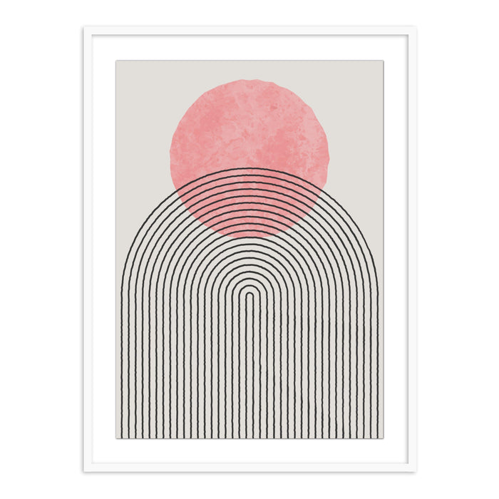 Buy Frames - Abstract Wall Art Painting Frame For Living Room, Bedroom and Home Decor Geometric Semicircle by The Atrang on IKIRU online store