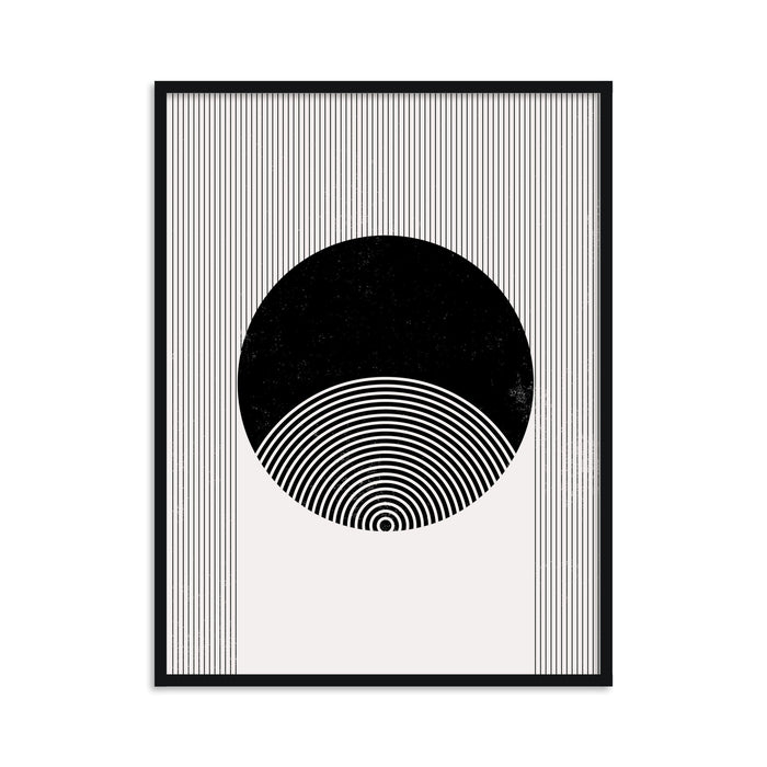 Buy Frames - Black and White Geometric Art Framed Wall Painting For Living Room Bedroom and Modern Home Decor by The Atrang on IKIRU online store