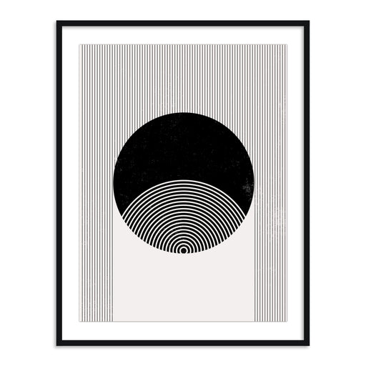 Buy Frames - Black and White Geometric Art Framed Wall Painting For Living Room Bedroom and Modern Home Decor by The Atrang on IKIRU online store